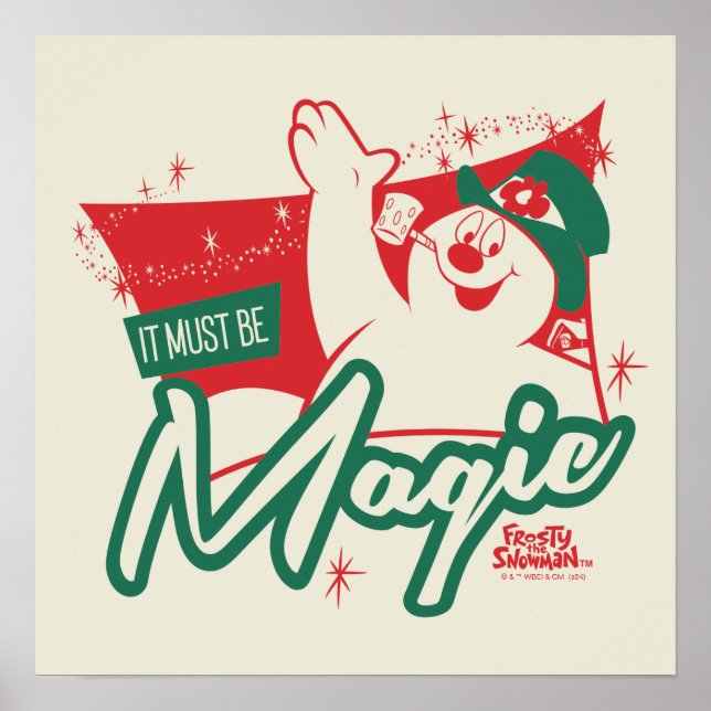 Frostigt från Snögubbe - det måste vara magiskt Poster (Framsidan)