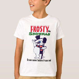 Frostigt lurar snögubben skjortan t shirt
