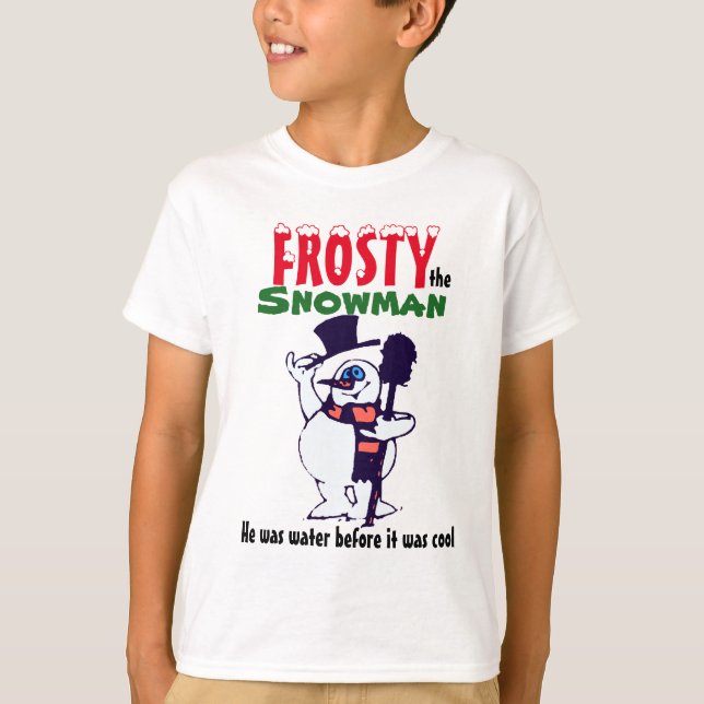 Frostigt lurar snögubben skjortan t shirt (Framsida)