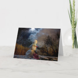 frostigt ser det ljust helgkort