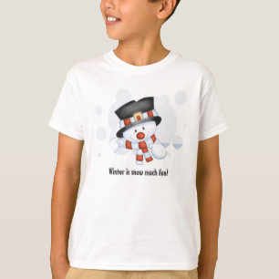 Frostigt snögubbebarnT-tröja T Shirt