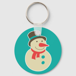 Frostigt snögubbekeychainen nyckelring