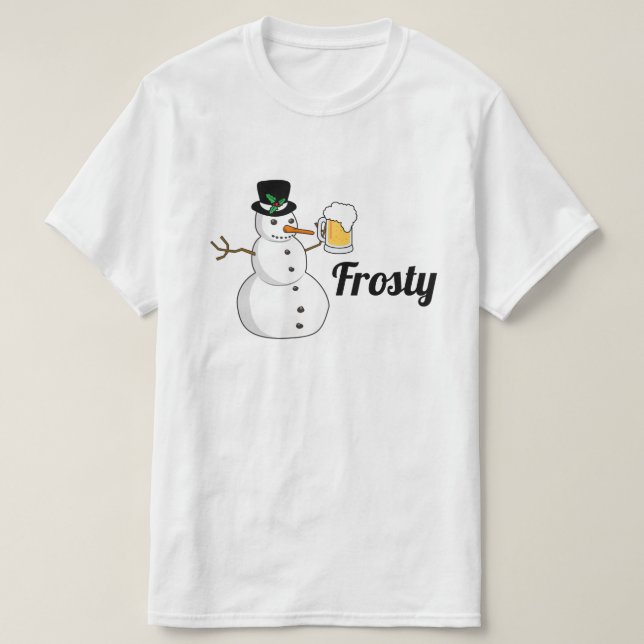 Frostigt snögubben tee shirt (Design framsida)
