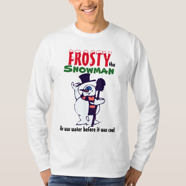 Frostigt snögubbetröjan t-shirt (Framsida)
