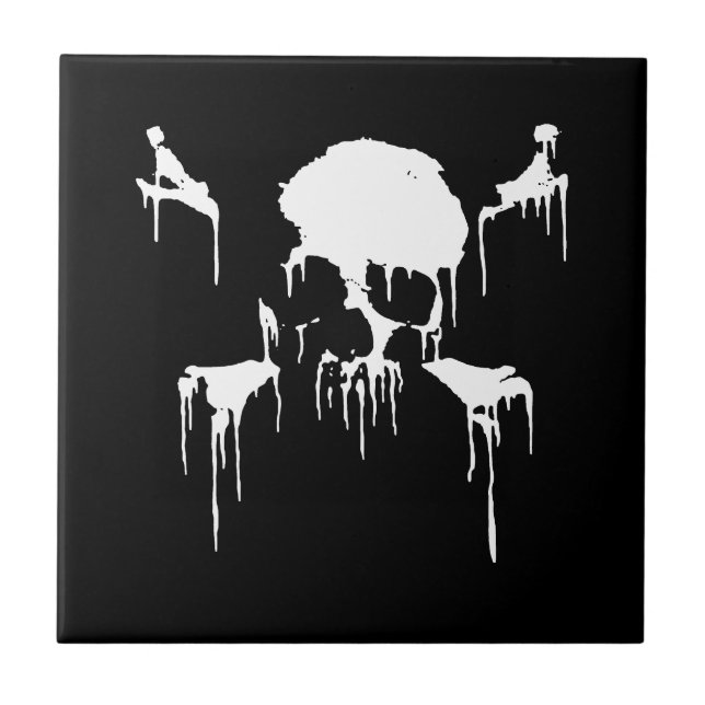 Frostigt stag kakelplatta (Framsidan)