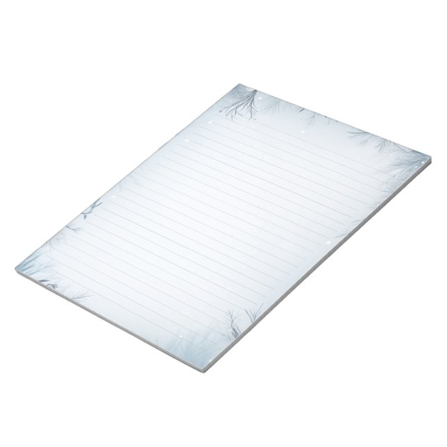 Frostigt vintertema, isig invändigt anteckningsblock (Vinklad)