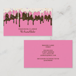 Frosting Sprinkles Baker Bakery Visitkort