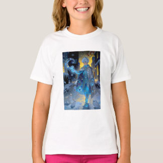 Frostmaker of a Moonlit Street – A Winter Portrait T Shirt