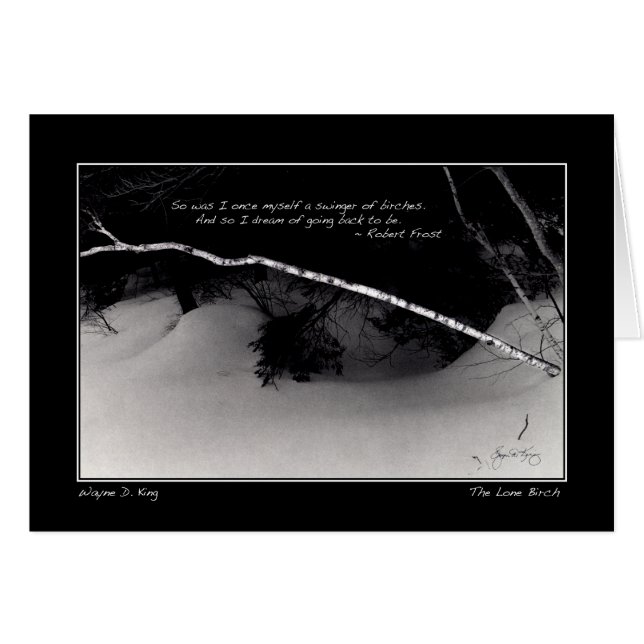 Frosts Birch Dream Hälsningskort (Framsidan Horizontal)