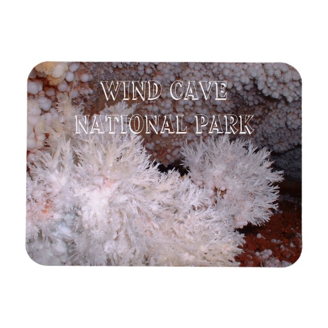 Frostwork and Popcorn Formations, Vind Cave, SD Magnet (Horisontell)