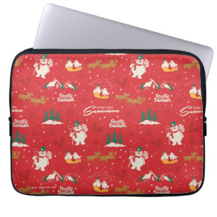 Frosty - allas favoriter Snögubbe Mönster Laptop Fodral