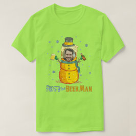 Frosty Beer Man Funny Ugly God Jul Personlig T Shirt
