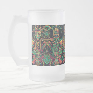 Frosty Blue "Aztec Dream" 473 ml glas Mugg