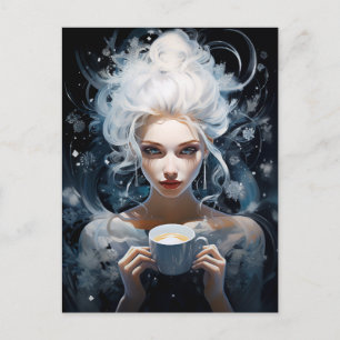 Frosty Brews: Winter's Elixir for Coffee Aficionad Helg Vykort