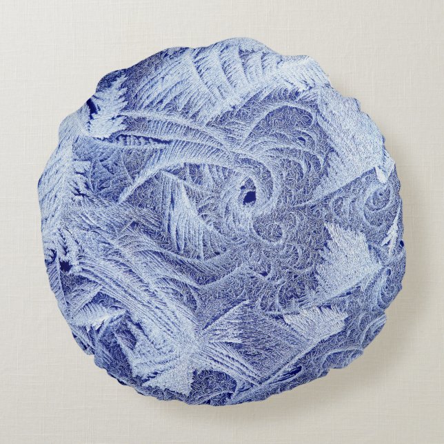 Frosty Brushed Polyester Round Dekorativ kudde (16 (Baksidan)