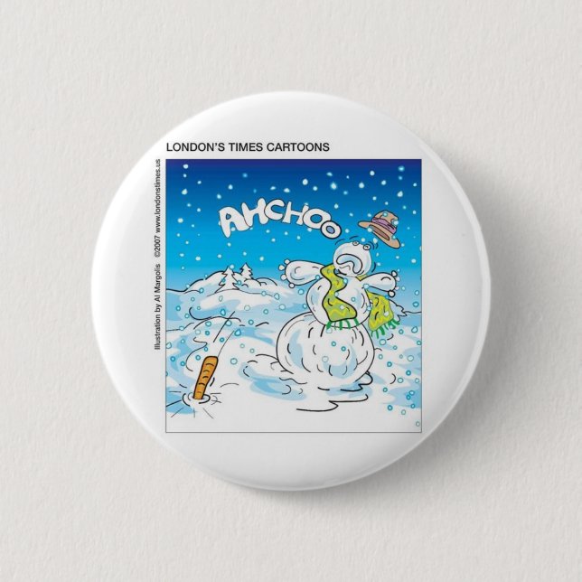 Frosty Catches A Kall FUNNY Tees & Gifts Knapp (Framsida)