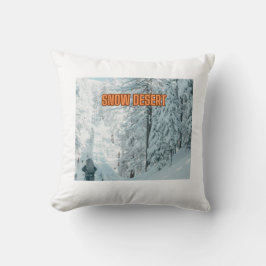Frosty Dreams: Snö Fält Pillow Cover Kudde