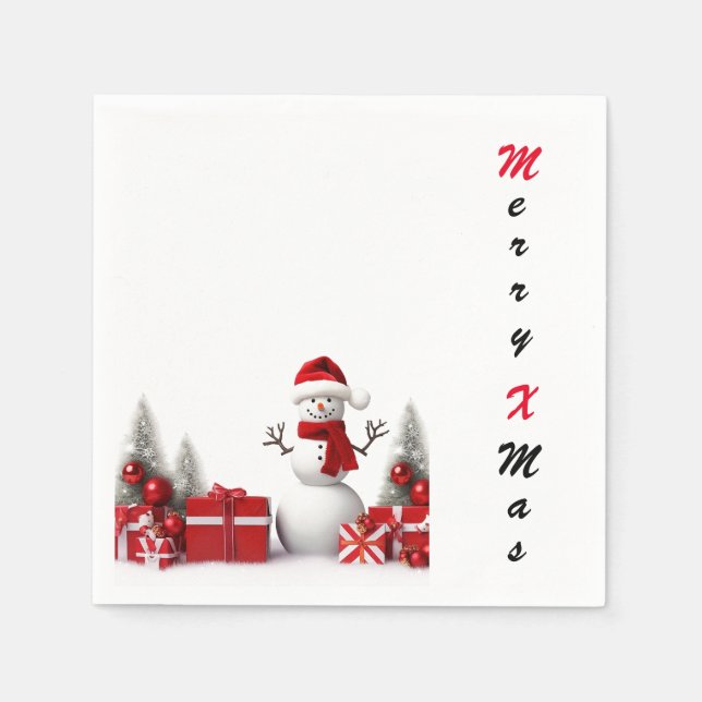 ❄️ Frosty FestiActivities Napkins ❄️ Pappersservett (Framsidan)