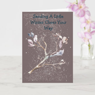 Frosty Fun Soft Color Greeting Card Kort