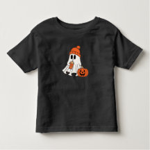 Frosty Ghost Pumpkin Sip Småbarn T-Shirt