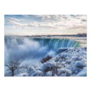 Frosty God God Niagara Falls Fototryck
