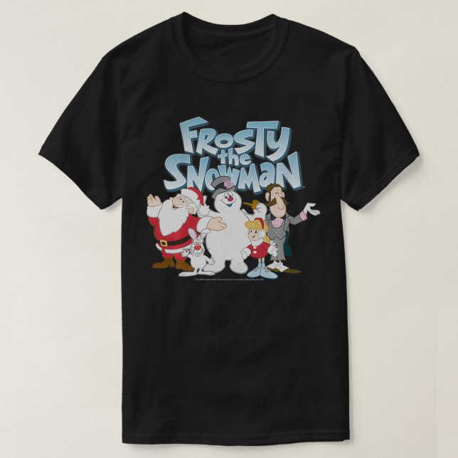 Frosty Group Shot Logotyp Sweatshirt från Snögubbe T Shirt (Design framsida)