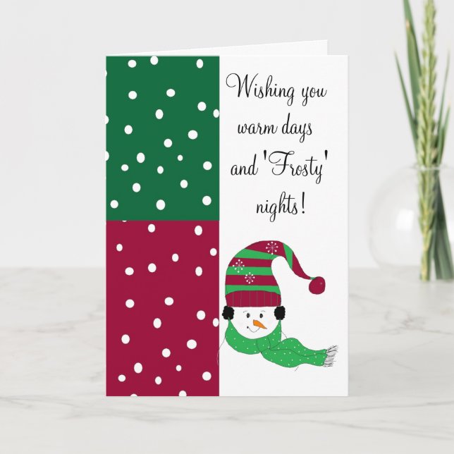 Frosty Hälsning - kort (Framsida)