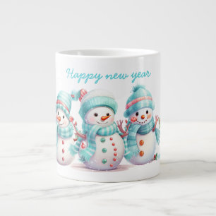 Frosty Himlar Blue-Snögubbar Jumbo Mugg