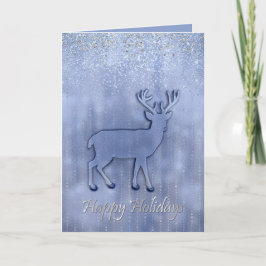 Frosty Hjort Silhouette Helgdag Card Helgkort