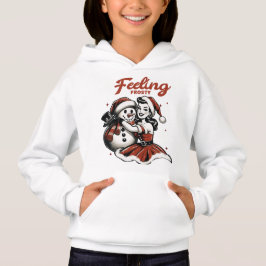 Frosty Hoodie - Retro Girl & Snögubbe Chris T Shirt