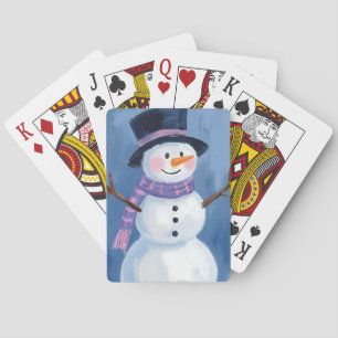 Frosty julen snömannen semester casinokort