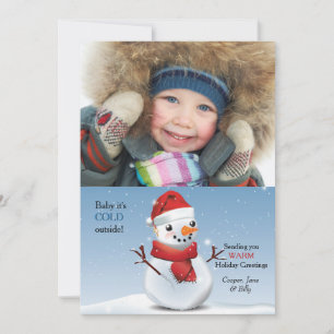 Frosty Julkort med Foto