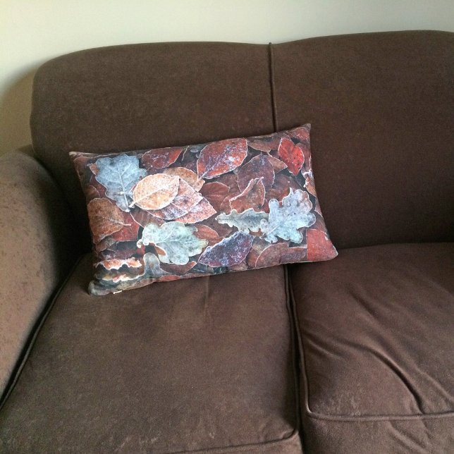 Frosty löv-kudde/kudde lumbarkudde (Skapare uppladdad)