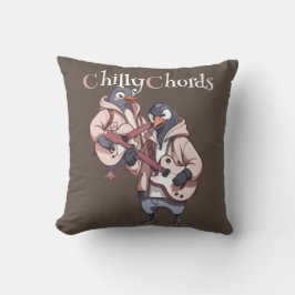 Frosty Melodies: Penguin Duo Sten på Kudde