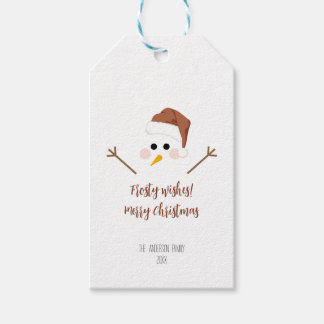 Frosty önskemål! God jul Presentetikett