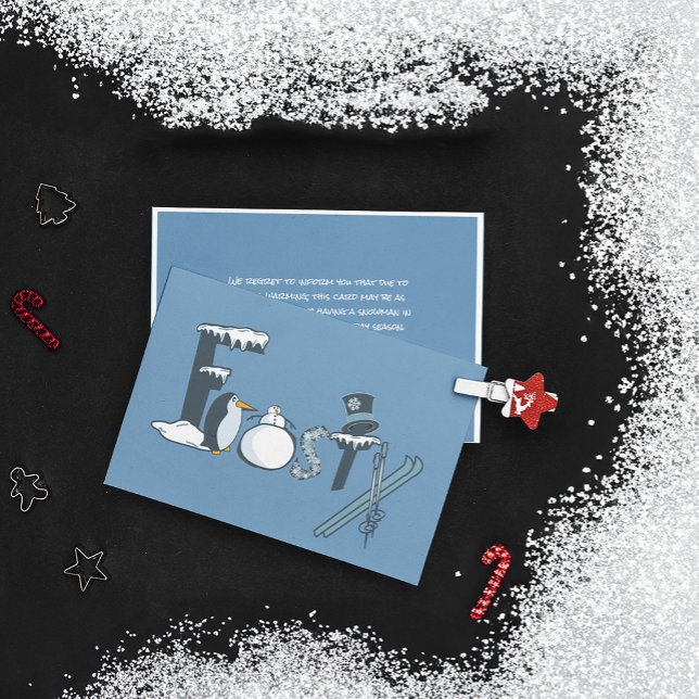 Frosty Ord Art - platta julkort (Skapare uppladdad)