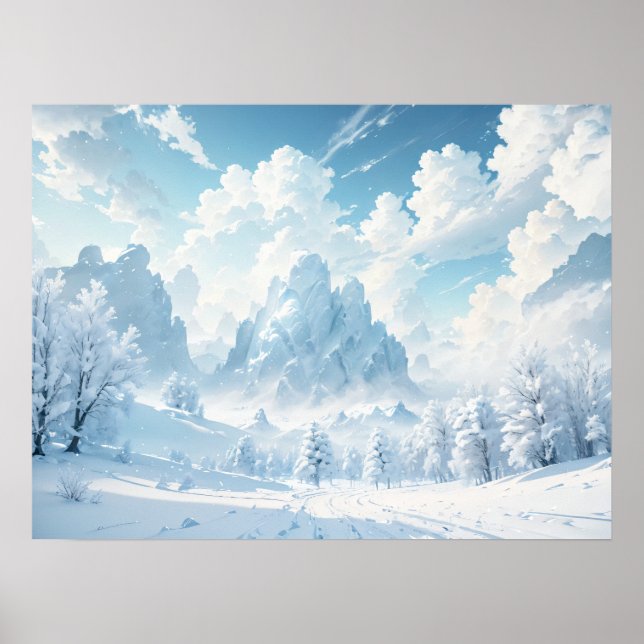 Frosty Peaks: Winter Wonderland Poster (Framsidan)