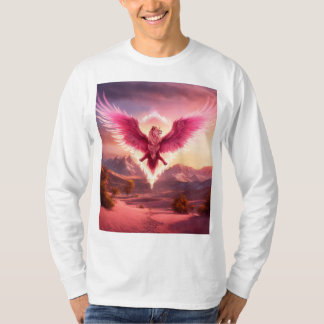 "Frosty Phoenix Art: Mystical Winter Avian decor" T Shirt