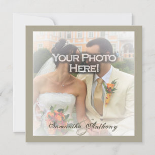 Frosty Photo Overlay Wedding-inbjudningar Inbjudningar