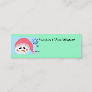 Frosty - presentkort mini visitkort