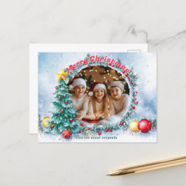 Frosty Ram Helgdag Helg Vykort