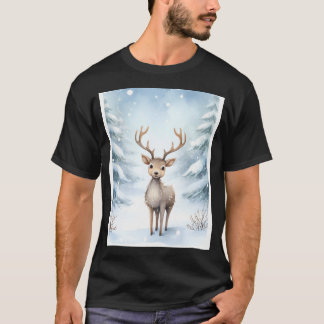 Frosty Reindeer Wonder T Shirt