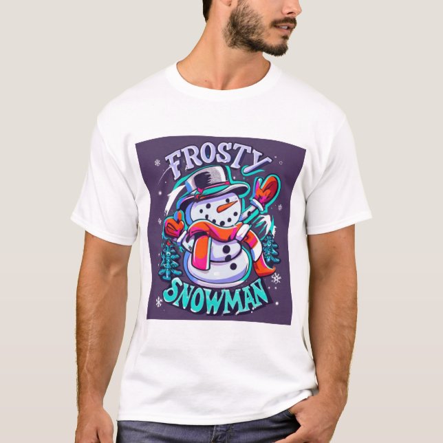 Frosty Snögubbe (2) T Shirt (Framsida)