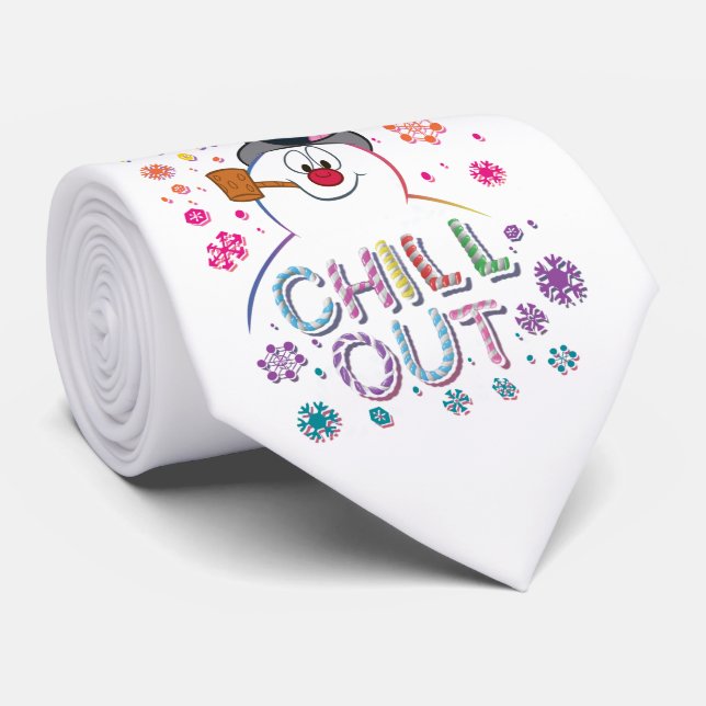 Frosty Snögubbe™ | "Chill Out" Rainbow Färg Slips (Rullad)