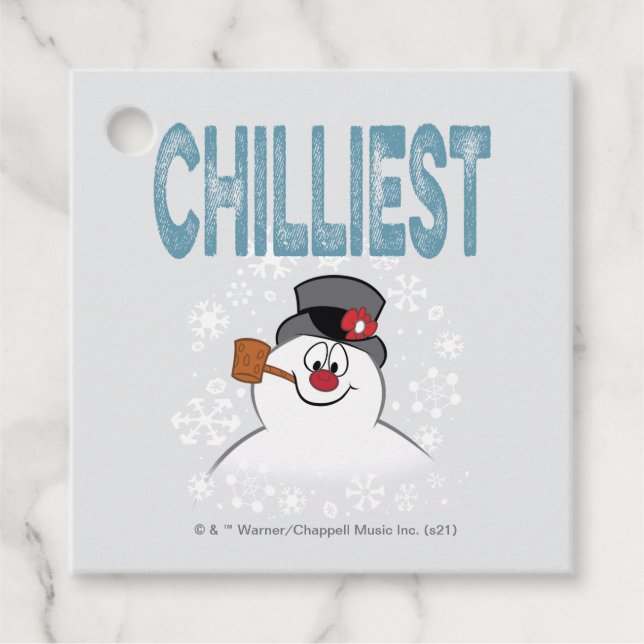 Frosty Snögubbe™ | Chilliest Gåvor Etiketter (Framsida)