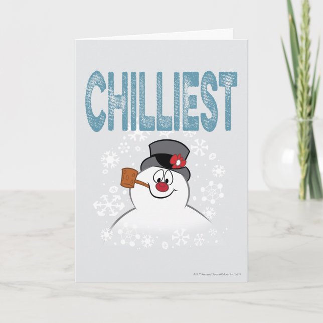 Frosty Snögubbe™ | Chilliest Helgkort (Framsida)