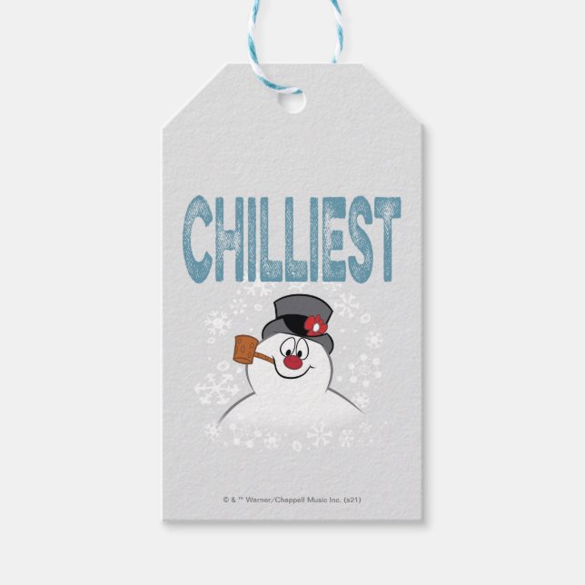 Frosty Snögubbe™ | Chilliest Presentetikett (Framsidan)