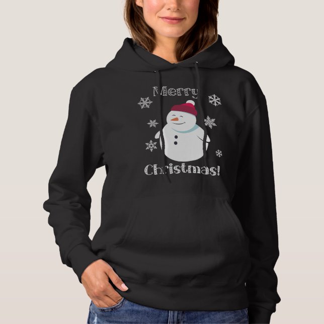 Frosty Snögubbe Cute Animal God jul T Shirt (Framsida)