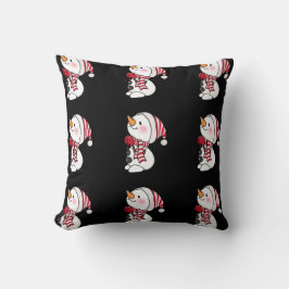 Frosty Snögubbe Design Winter Helgdag-samling Kudde