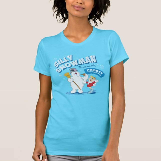 Frosty Snögubbe™ | "Fåniget Snögubbe" T Shirt (Framsida)